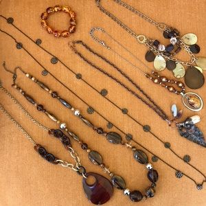 Statement Jewelry/Browns-7 pieces for one price!